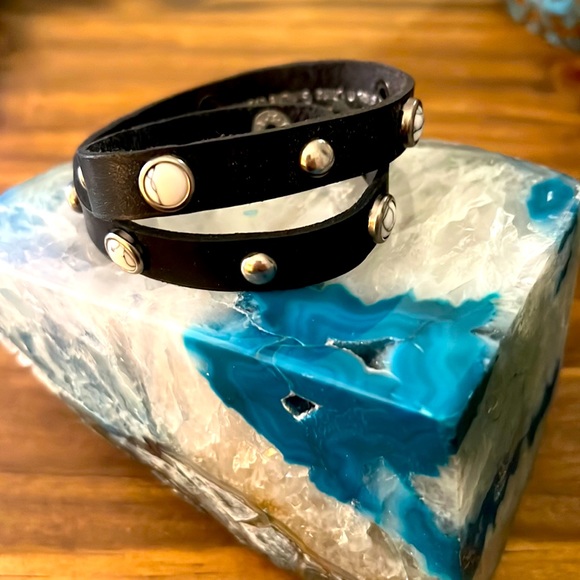 Charming Charlie Jewelry - Genuine leather black bracelet. Purchased from Charming Charlie’s. 16 inches.